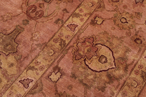 handmade Traditional Kafkaz Dark Tan Dark Tan Hand Knotted RECTANGLE 100% WOOL area rug 10' x 14'