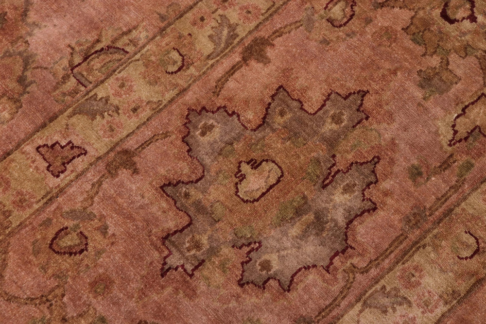 handmade Traditional Kafkaz Dark Tan Dark Tan Hand Knotted RECTANGLE 100% WOOL area rug 10' x 14'
