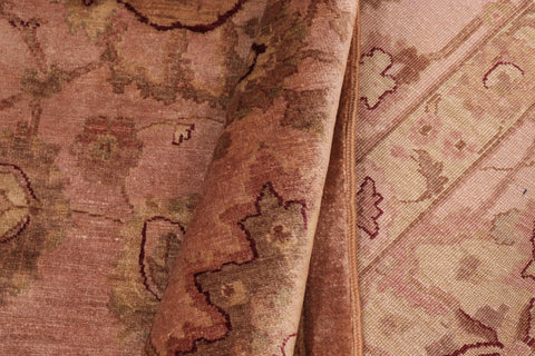 handmade Traditional Kafkaz Dark Tan Dark Tan Hand Knotted RECTANGLE 100% WOOL area rug 10' x 14'