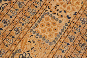 handmade Transitional Tabriz Lt. Blue Ivory Hand Knotted RECTANGLE 100% WOOL area rug 10x14