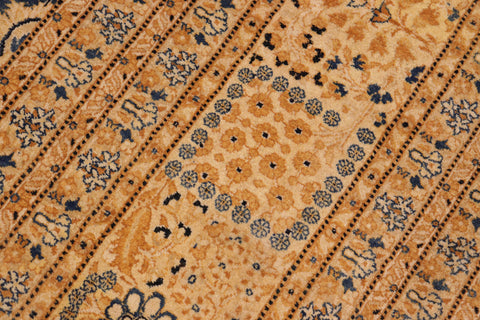 handmade Transitional Tabriz Lt. Blue Ivory Hand Knotted RECTANGLE 100% WOOL area rug 10x14