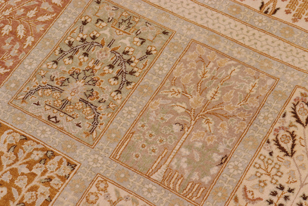 handmade Transitional Design Gold Gold Hand Knotted RECTANGLE 100% WOOL area rug 10' x 14'