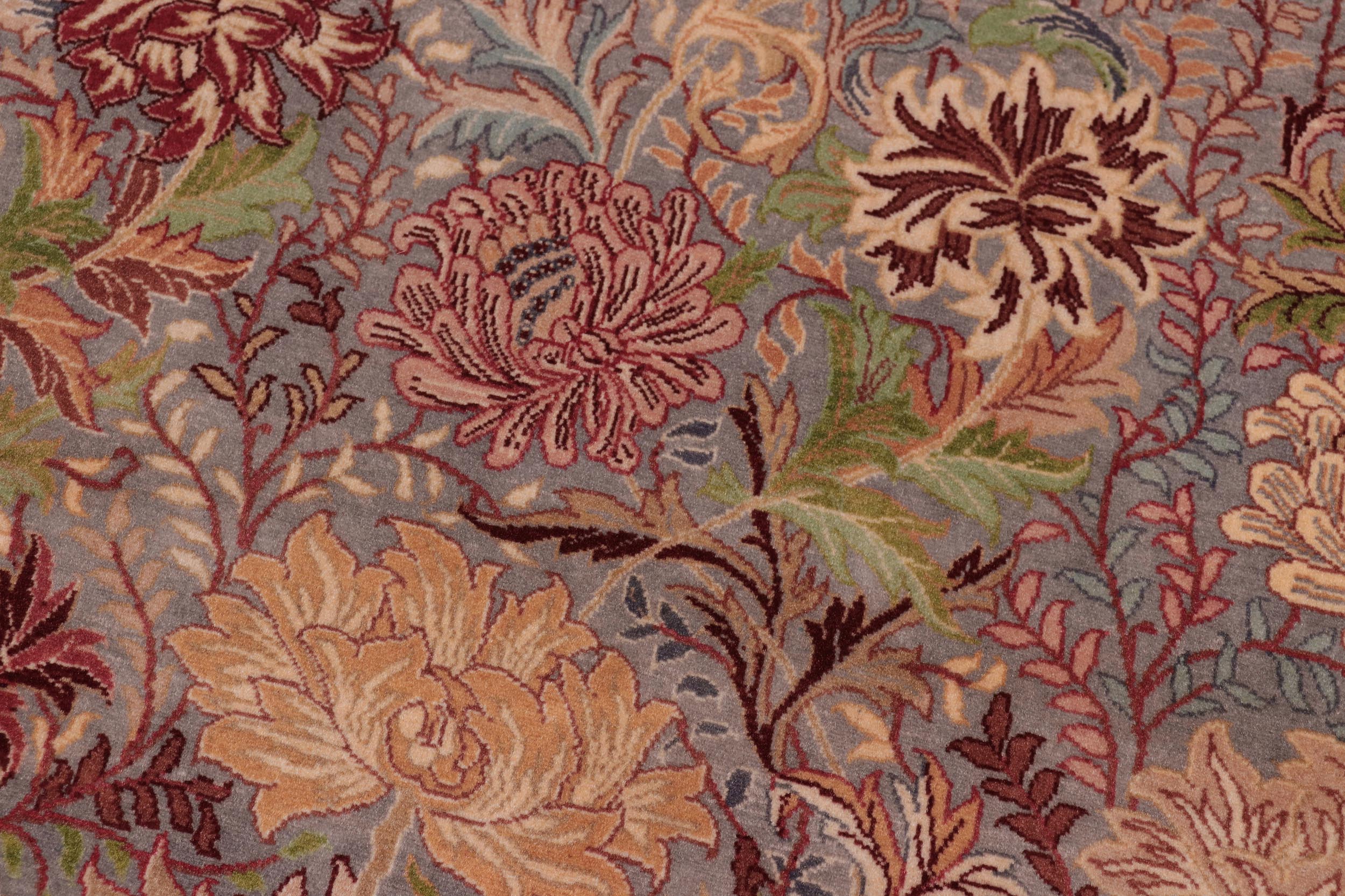 handmade Transitional William Gray Gray Hand Knotted SQUARE 100% WOOL area rug 8x8