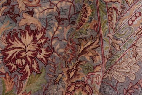 handmade Transitional William Gray Gray Hand Knotted SQUARE 100% WOOL area rug 8x8