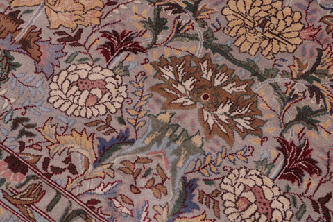 handmade Transitional Morris Gray Gray Hand Knotted SQUARE 100% WOOL area rug 6x6