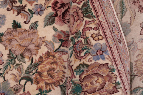 handmade Transitional Nayagra Ivory Ivory Hand Knotted SQUARE 100% WOOL area rug 6x6