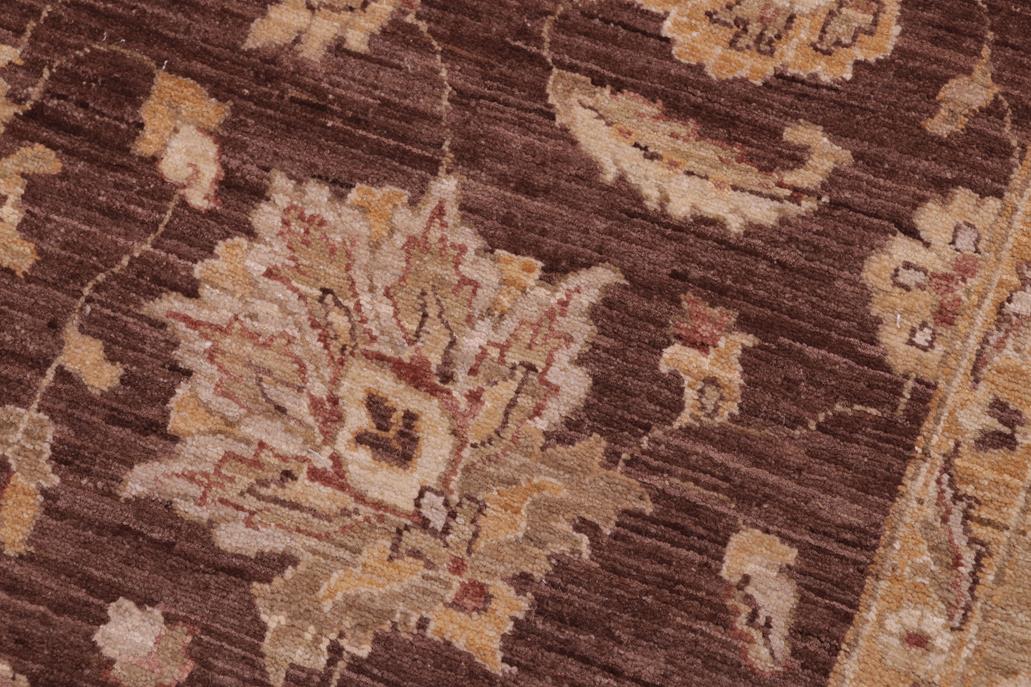 handmade Traditional Kafkaz Brown Lt. Green Hand Knotted SQUARE 100% WOOL area rug 6 x 6