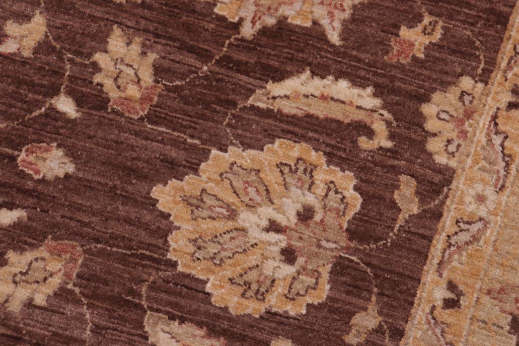 handmade Traditional Kafkaz Brown Lt. Green Hand Knotted SQUARE 100% WOOL area rug 6 x 6