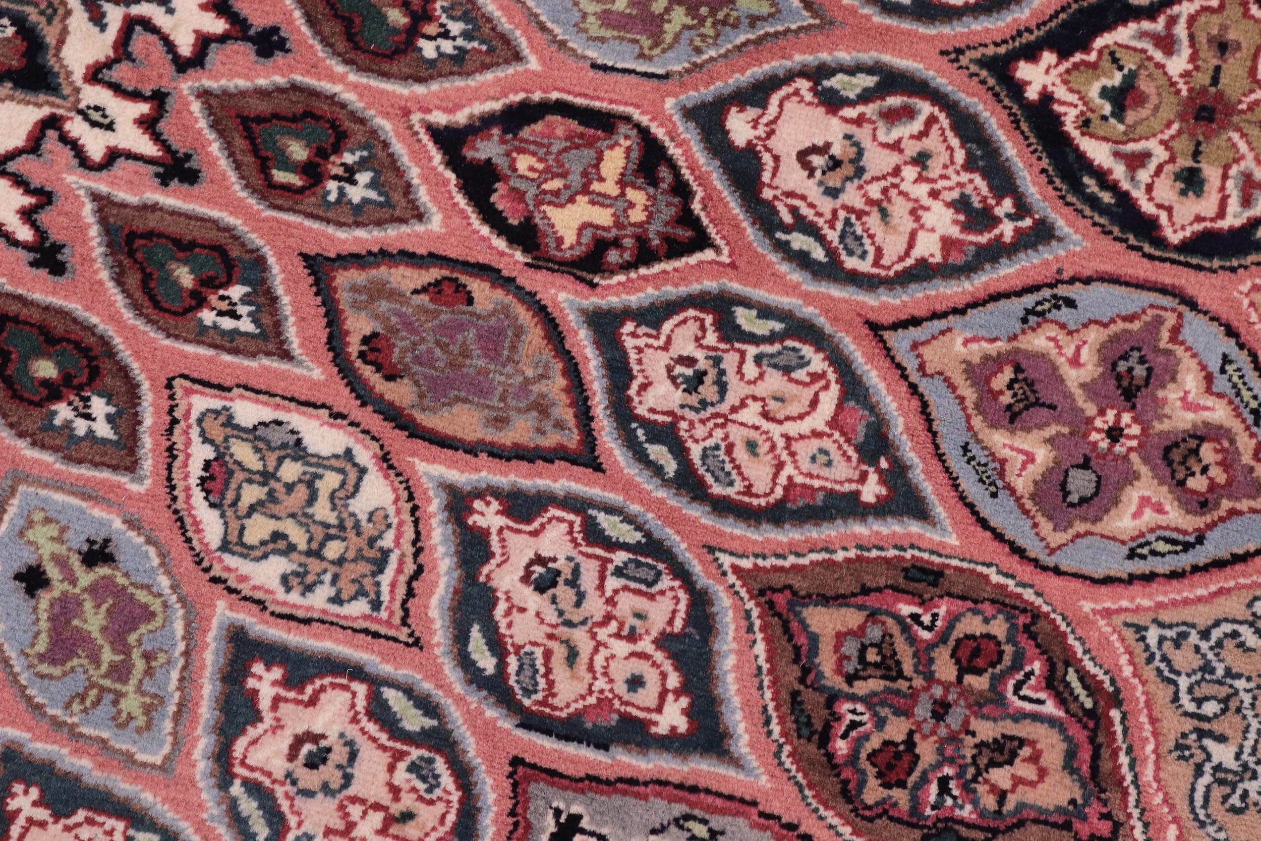 handmade Traditional Bakhtair Pink Beige Hand Knotted ROUND 100% WOOL area rug 10'x10'