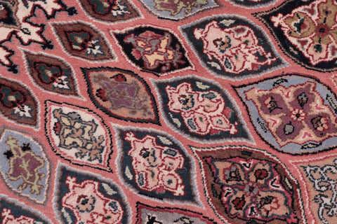 handmade Traditional Bakhtair Pink Beige Hand Knotted ROUND 100% WOOL area rug 10'x10'