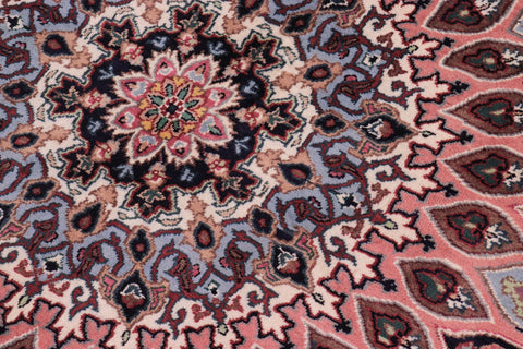 handmade Traditional Bakhtair Pink Beige Hand Knotted ROUND 100% WOOL area rug 10'x10'