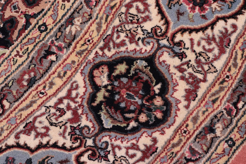 handmade Traditional Bakhtair Pink Beige Hand Knotted ROUND 100% WOOL area rug 10'x10'