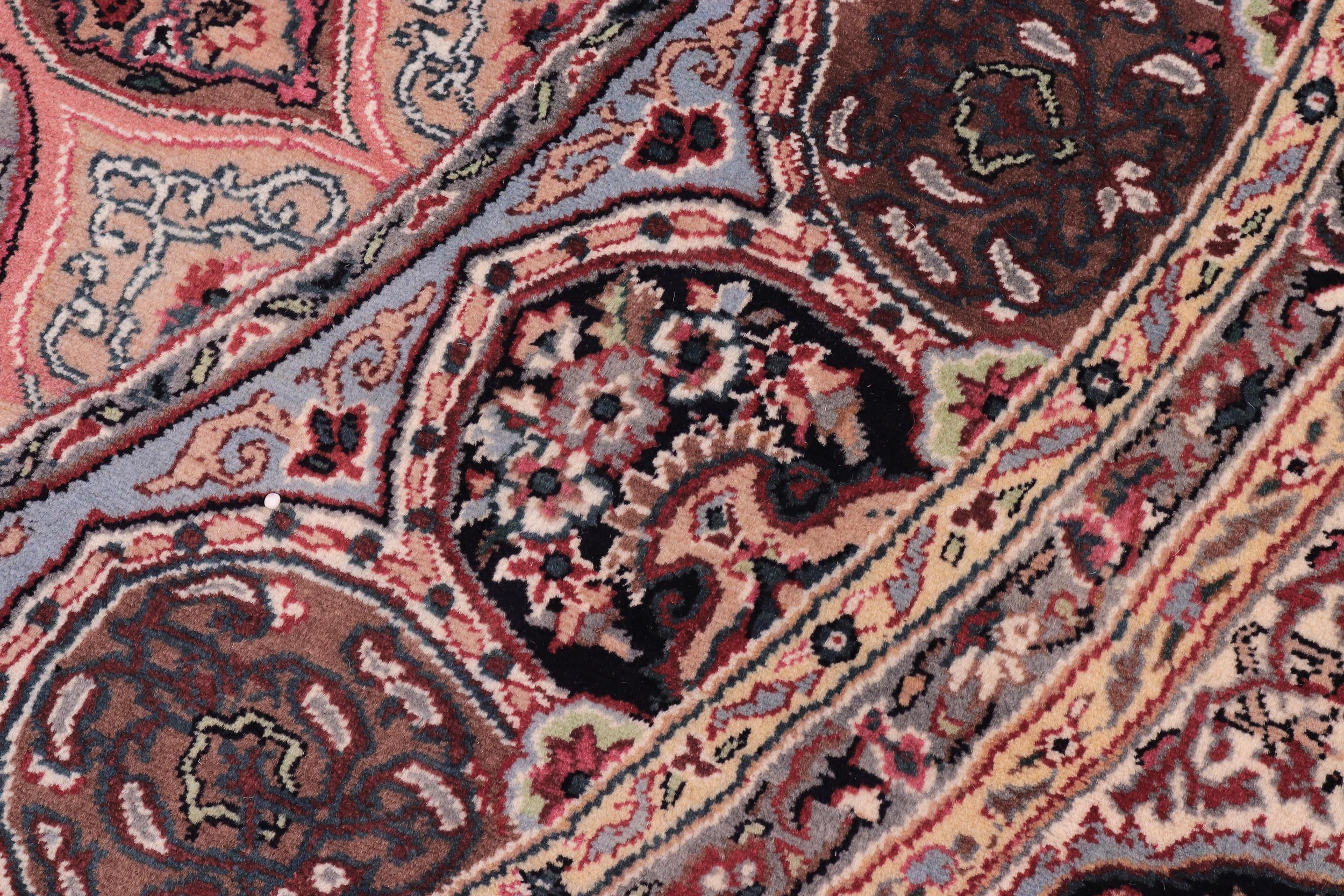 handmade Traditional Bakhtair Pink Beige Hand Knotted ROUND 100% WOOL area rug 10'x10'
