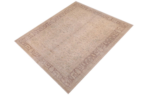 handmade Transitional Kafkaz Lt. Tan Lt. Brown Hand Knotted RECTANGLE 100% WOOL area rug 10' x 15'