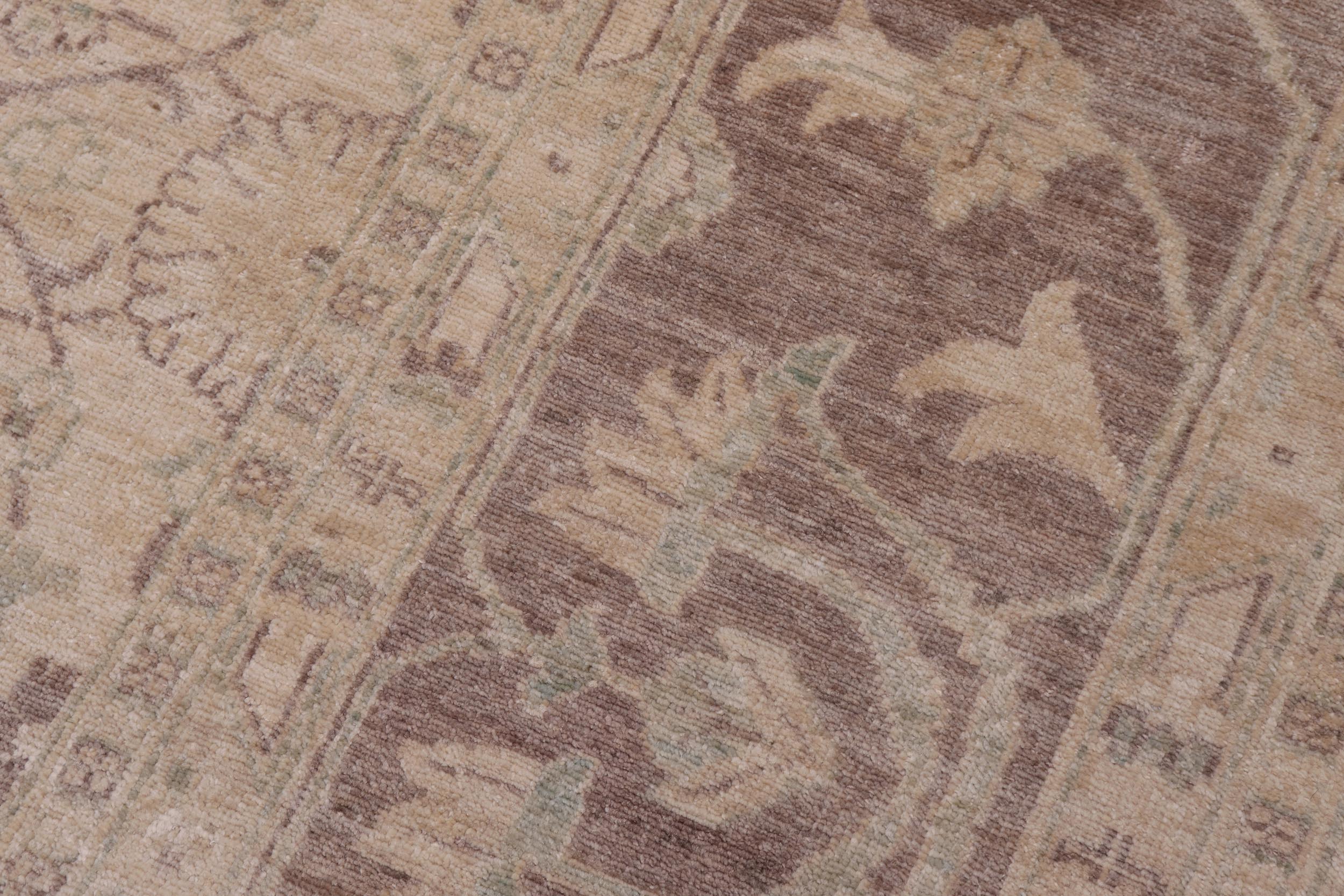 handmade Transitional Kafkaz Lt. Tan Lt. Brown Hand Knotted RECTANGLE 100% WOOL area rug 10' x 15'