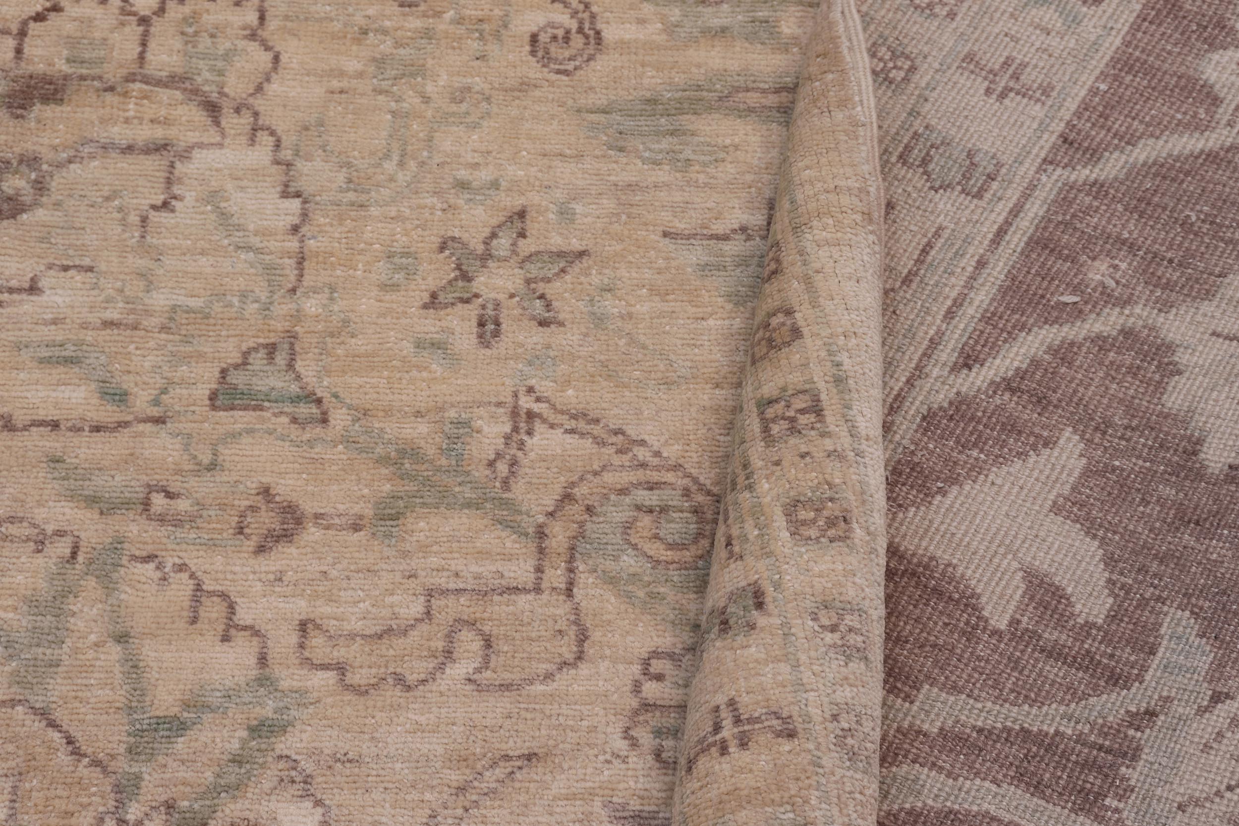 handmade Transitional Kafkaz Lt. Tan Lt. Brown Hand Knotted RECTANGLE 100% WOOL area rug 10' x 15'