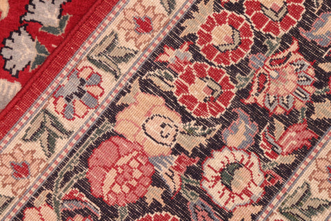 handmade Transitional Gulzar Red Blue Hand Knotted RECTANGLE 100% WOOL area rug 6x9