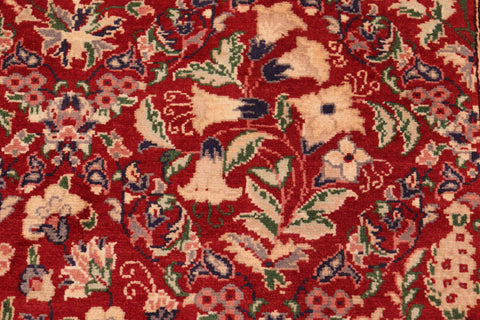 handmade Transitional Tabriz Red Tan Hand Knotted RECTANGLE 100% WOOL area rug 6x9