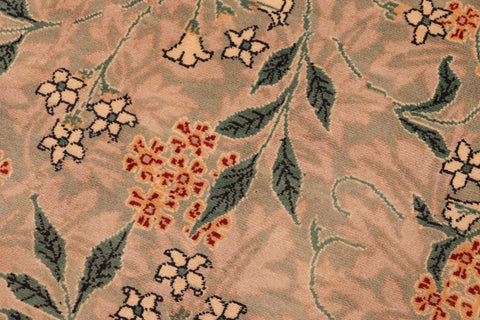 handmade Transitional Chambali Lt. Green Lt. Green Hand Knotted RECTANGLE 100% WOOL area rug 6x9