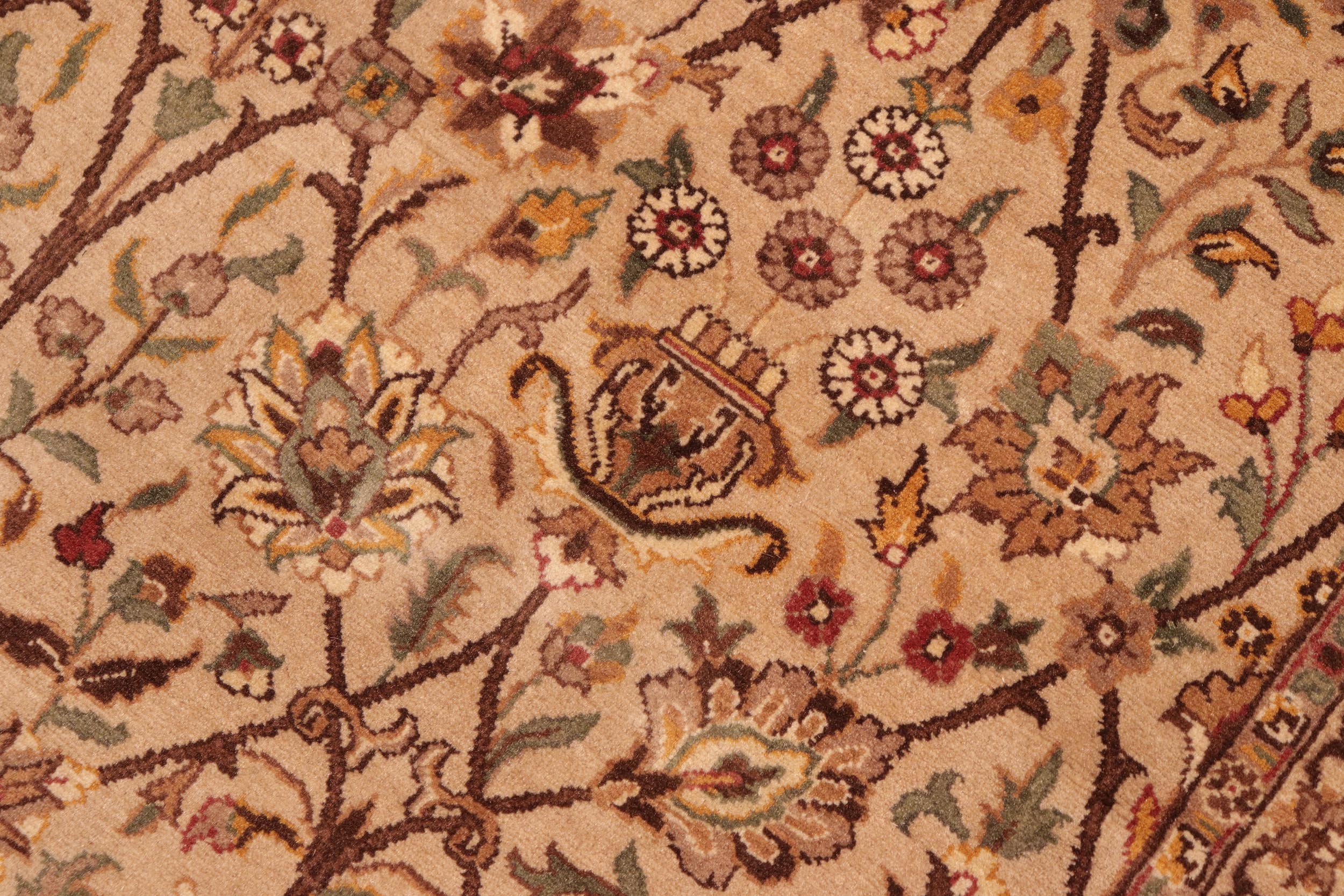 handmade Transitional Design Taupe Brown Hand Knotted RECTANGLE 100% WOOL area rug 6x10