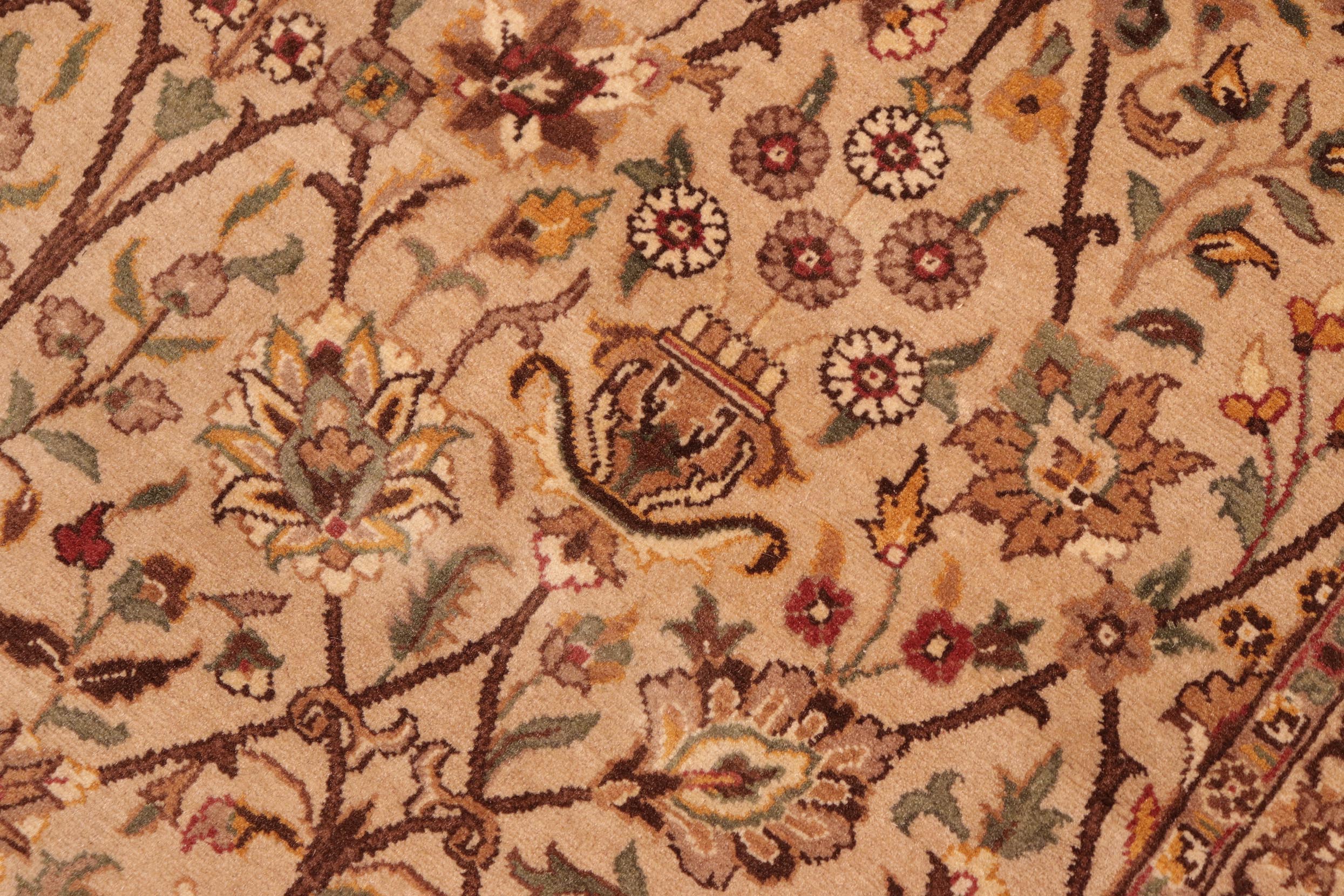 handmade Transitional Design Taupe Brown Hand Knotted RECTANGLE 100% WOOL area rug 6x10