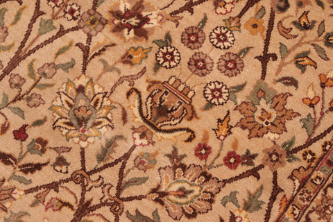 handmade Transitional Design Taupe Brown Hand Knotted RECTANGLE 100% WOOL area rug 6x10