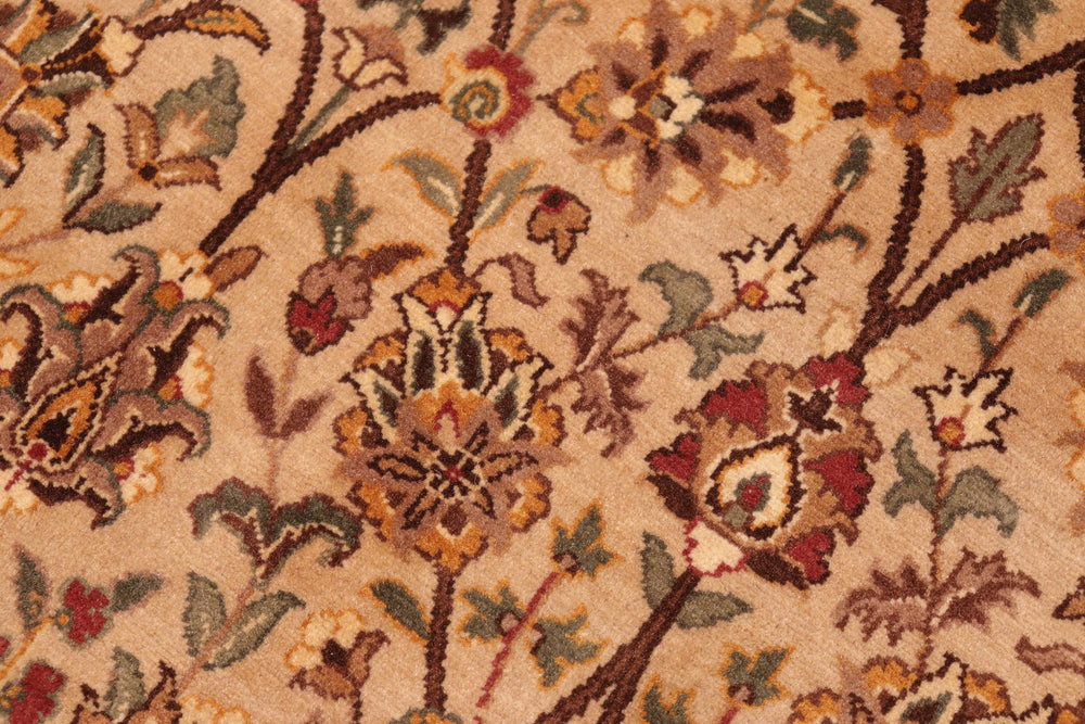 handmade Transitional Design Taupe Brown Hand Knotted RECTANGLE 100% WOOL area rug 6x10