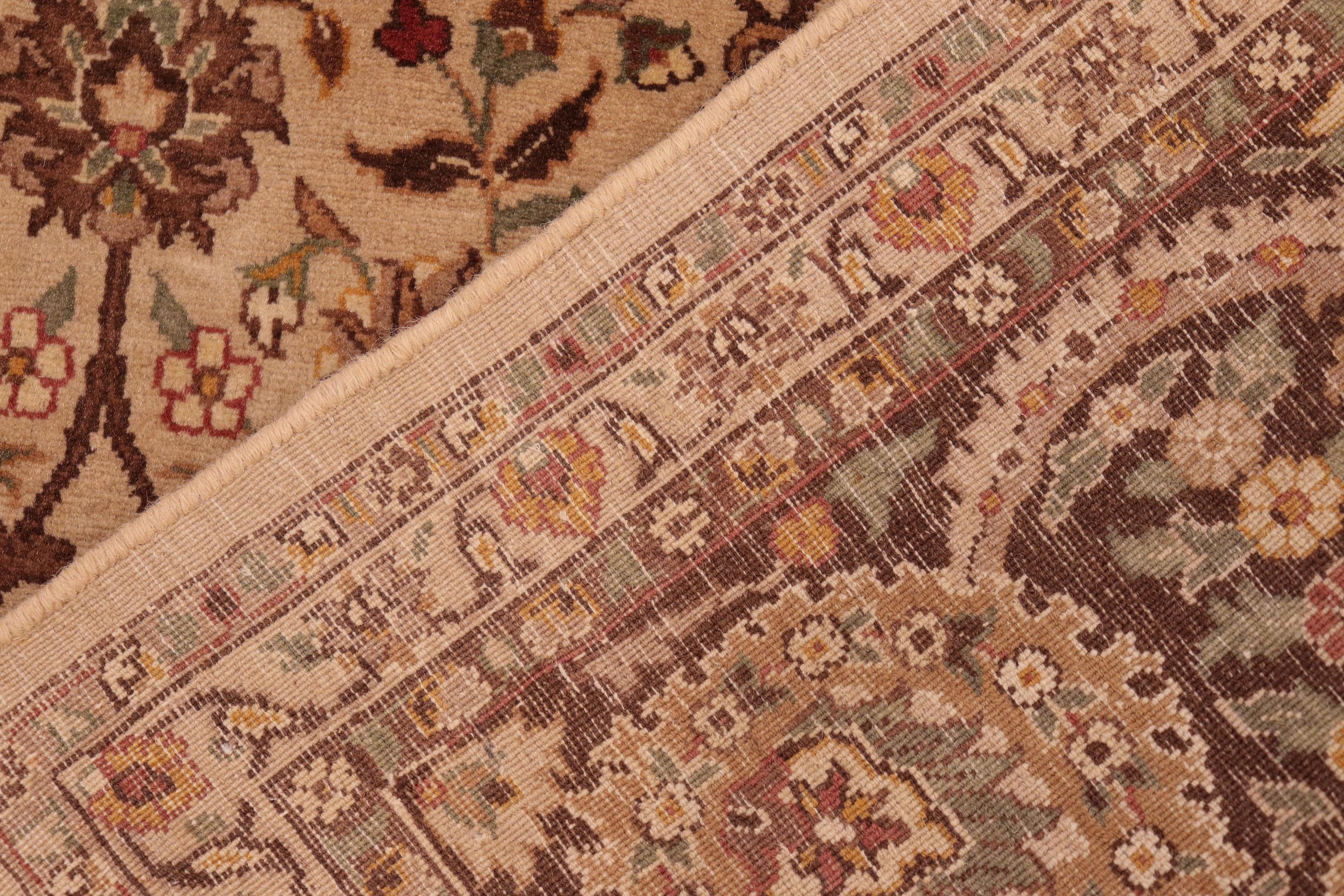 handmade Transitional Design Taupe Brown Hand Knotted RECTANGLE 100% WOOL area rug 6x10