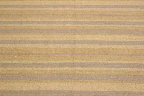 handmade Modern Kilim Bluish Gray Tan Hand-Woven RECTANGLE 100% WOOL area rug 5x8