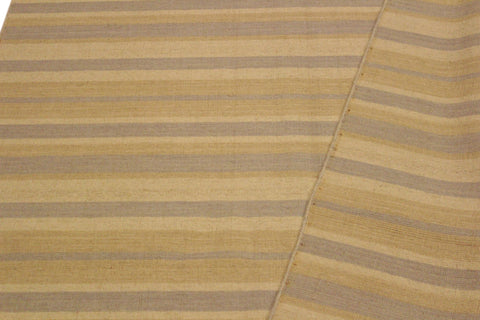 handmade Modern Kilim Bluish Gray Tan Hand-Woven RECTANGLE 100% WOOL area rug 5x8