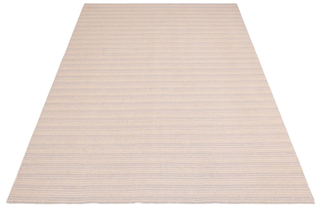 Flat Weave Kilim Antique Navaho Vintage handmade Modern Kilim Tan Gray Hand-Woven Rectangle 100% Wool Area Rug 5x8 