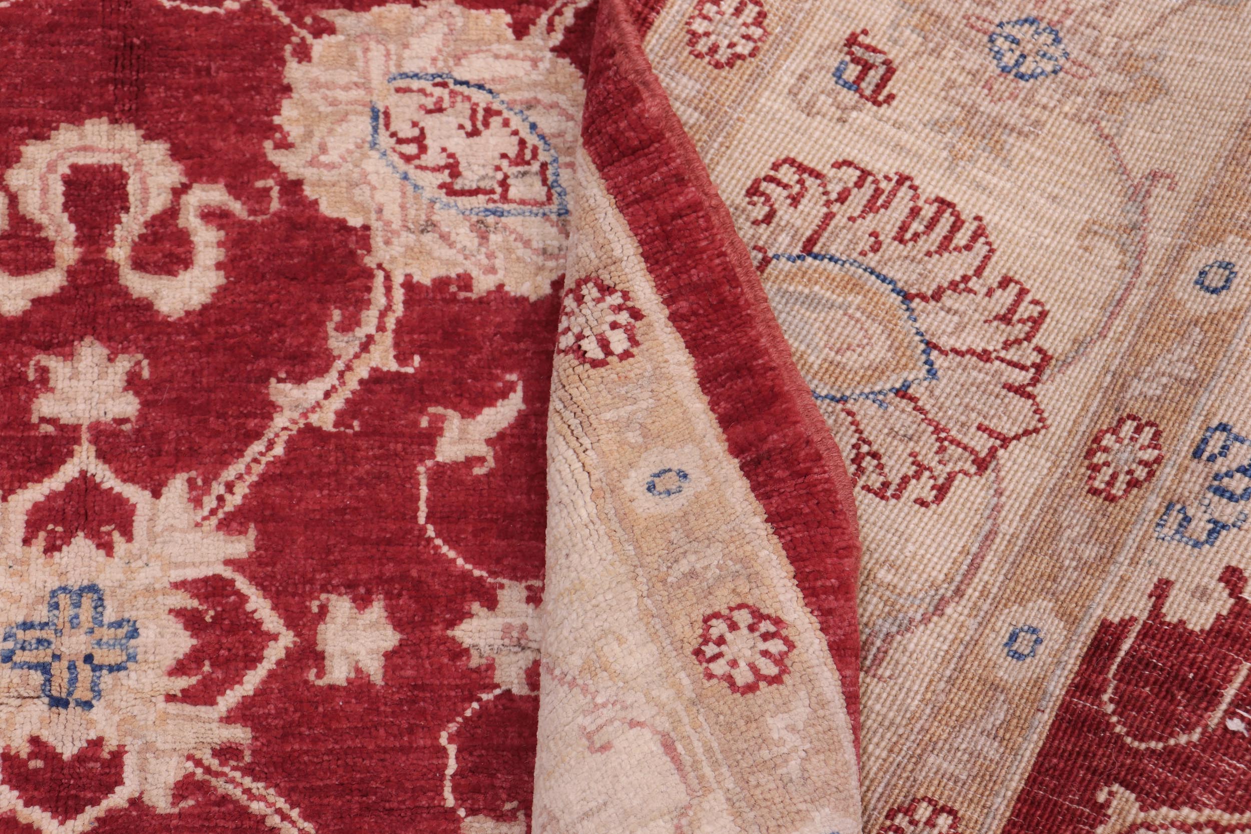 handmade Traditional Kafkaz Red Red Hand Knotted RECTANGLE 100% WOOL area rug 5x8