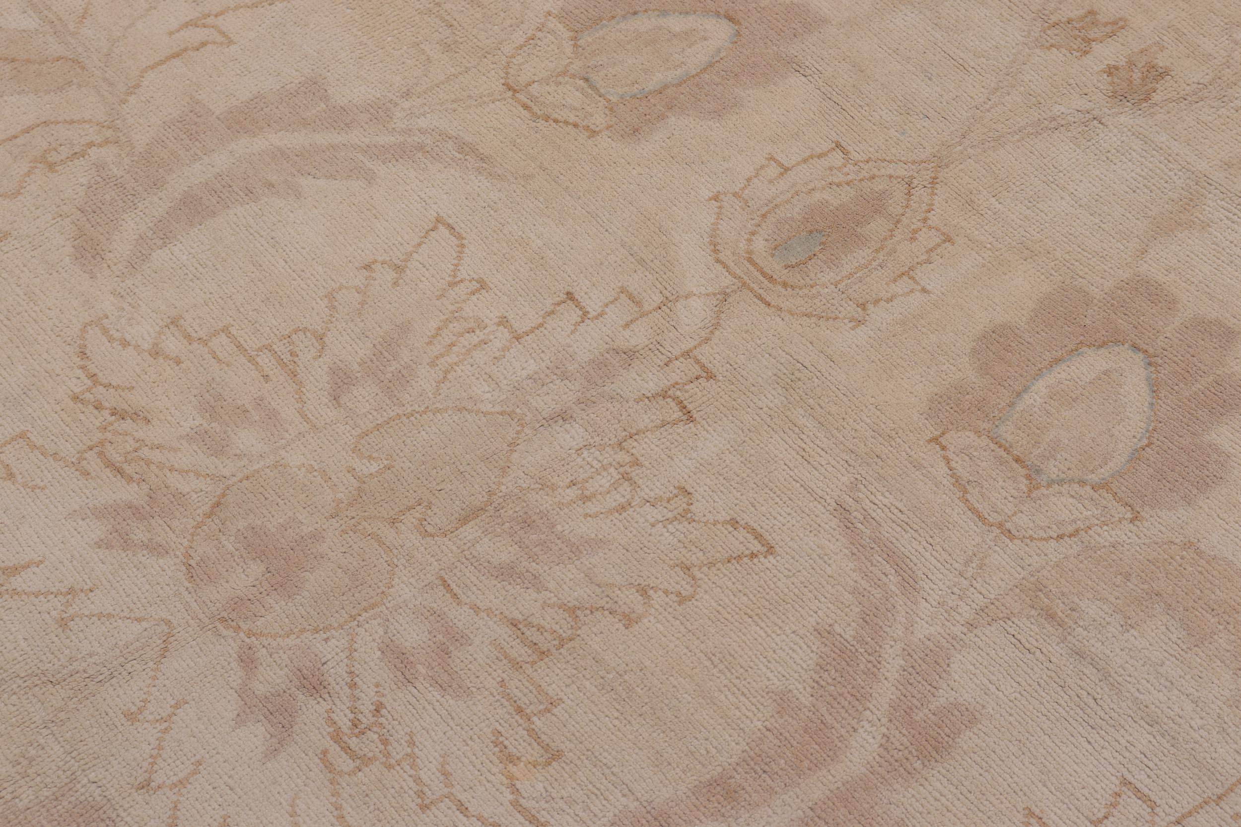 handmade Traditional Kafkaz Ivory Ivory Hand Knotted RECTANGLE 100% WOOL area rug 12x18