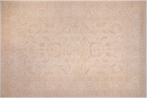 12x18 hand knotted Ziegler wool rug in ivory - Classic Ziegler Daryl