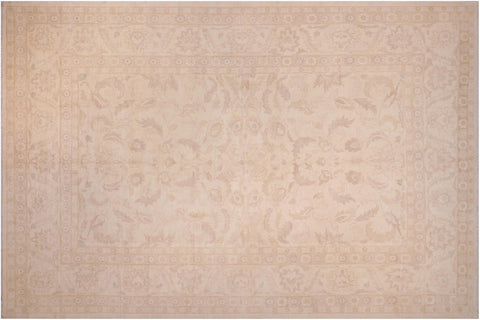 handmade Traditional Kafkaz Ivory Ivory Hand Knotted RECTANGLE 100% WOOL area rug 12x18