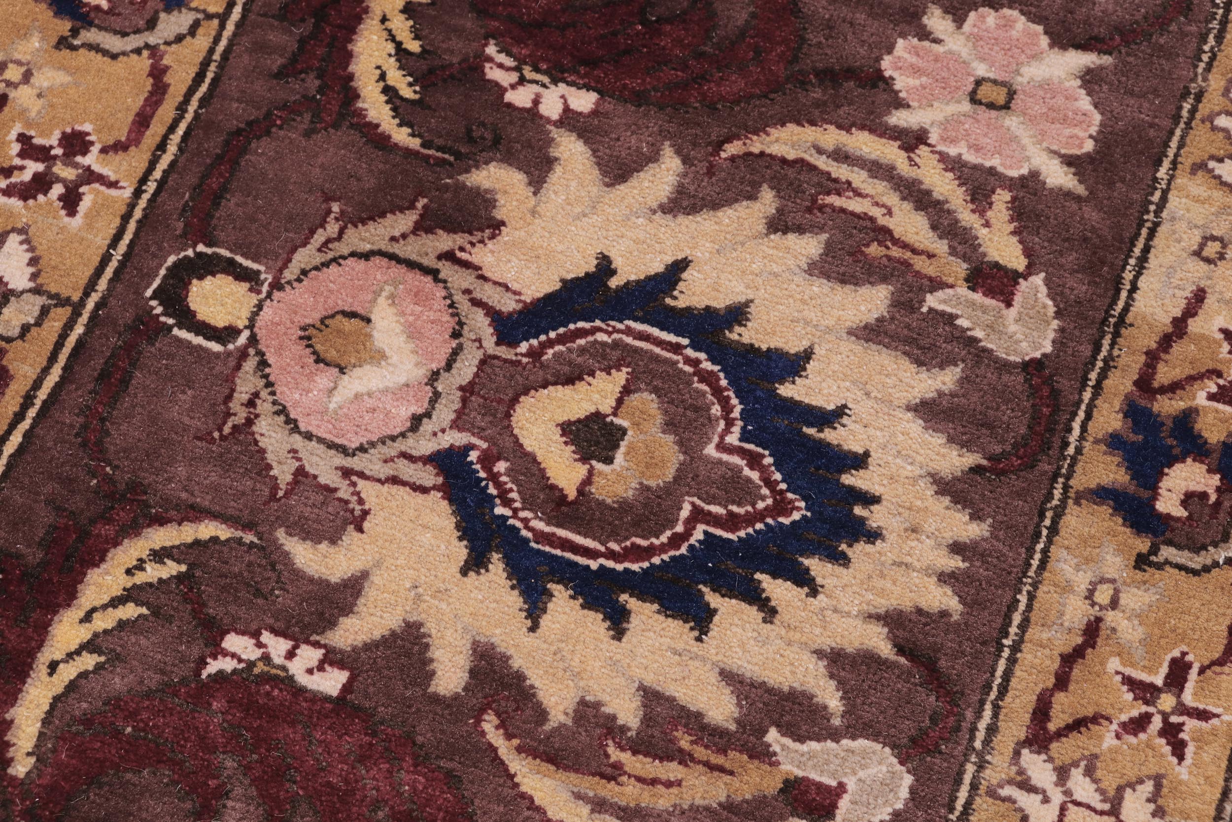 handmade Modern Kafkaz Tan Brown Hand Knotted RECTANGLE 100% WOOL area rug 12' x 15'