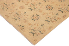 handmade Transitional Kafkaz Beige Rust Hand Knotted RECTANGLE 100% WOOL area rug 10 x 13