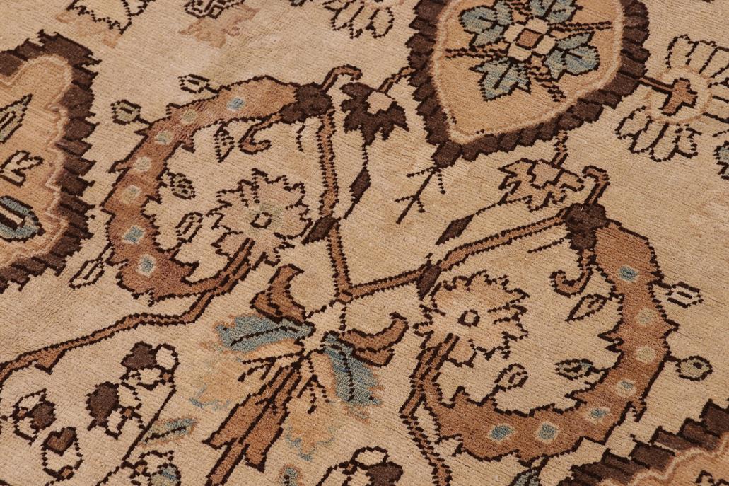 handmade Transitional Kafkaz Ivory Ivory Hand Knotted RECTANGLE 100% WOOL area rug 12 x 19