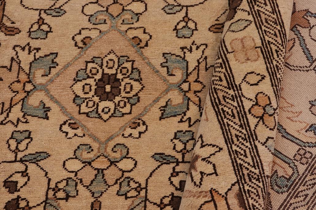 handmade Transitional Kafkaz Ivory Ivory Hand Knotted RECTANGLE 100% WOOL area rug 12 x 19