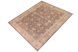 handmade Transitional Kafkaz Lt. Brown Tan Hand Knotted RECTANGLE 100% WOOL area rug 12' x 18'