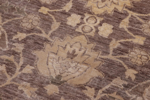 handmade Transitional Kafkaz Lt. Brown Tan Hand Knotted RECTANGLE 100% WOOL area rug 12' x 18'