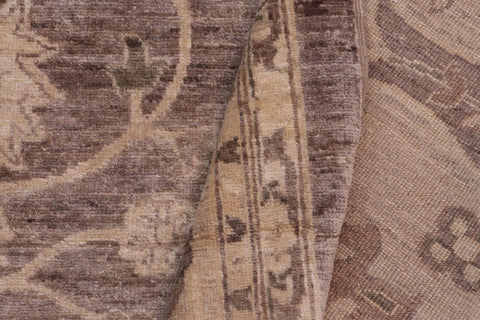 handmade Transitional Kafkaz Lt. Brown Tan Hand Knotted RECTANGLE 100% WOOL area rug 12' x 18'