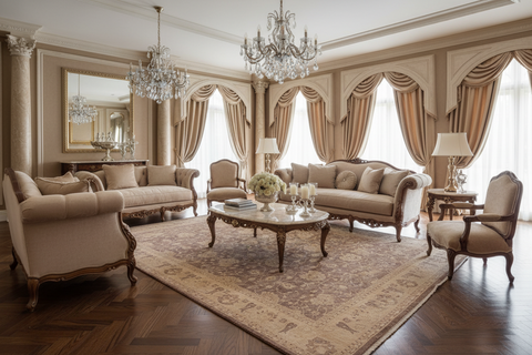 Chic Zeigler Carline Brown/Tan Wool Rug - 12'2'' x 17'9''