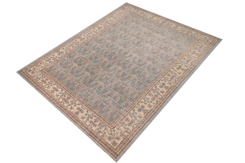 handmade Transitional Kafkaz Lt. Green Lt. Green Hand Knotted RECTANGLE 100% WOOL area rug 12' x 18'