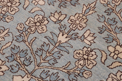 handmade Transitional Kafkaz Lt. Green Lt. Green Hand Knotted RECTANGLE 100% WOOL area rug 12' x 18'