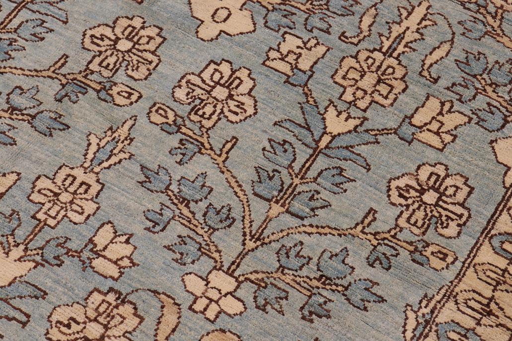 handmade Transitional Kafkaz Lt. Green Lt. Green Hand Knotted RECTANGLE 100% WOOL area rug 12 x 18