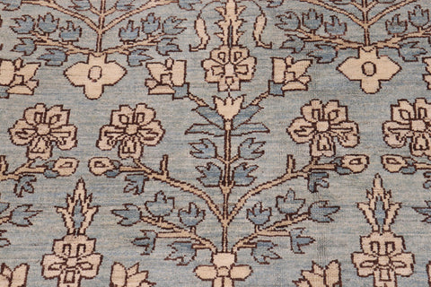 handmade Transitional Kafkaz Lt. Green Lt. Green Hand Knotted RECTANGLE 100% WOOL area rug 12' x 18'