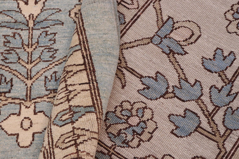 handmade Transitional Kafkaz Lt. Green Lt. Green Hand Knotted RECTANGLE 100% WOOL area rug 12' x 18'