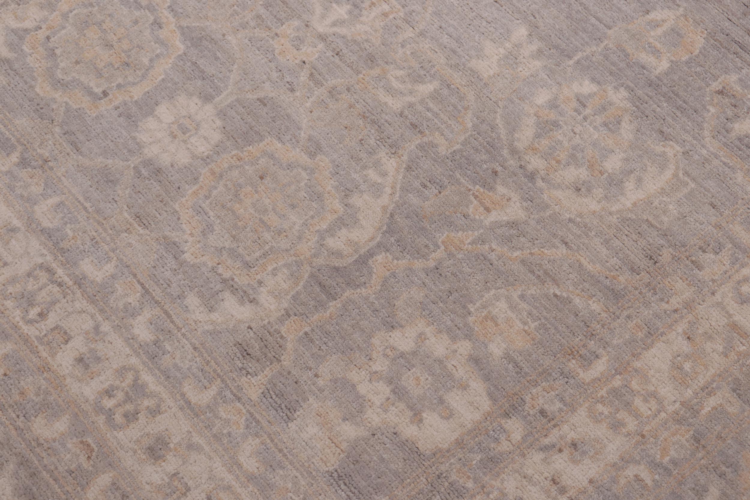 handmade Transitional Kafkaz Brown Gray Hand Knotted RECTANGLE 100% WOOL area rug 12' x 15'