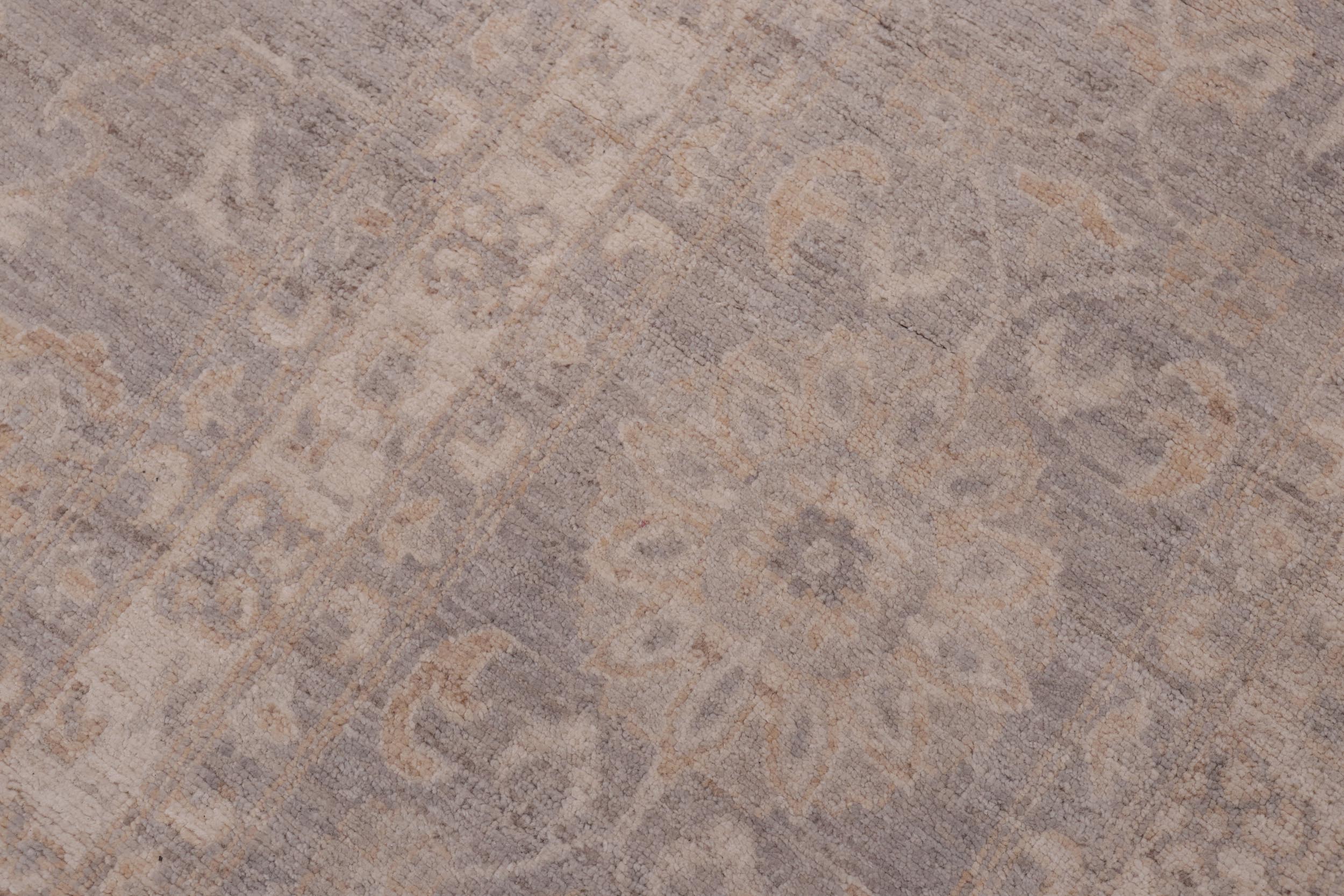 handmade Transitional Kafkaz Brown Gray Hand Knotted RECTANGLE 100% WOOL area rug 12' x 15'